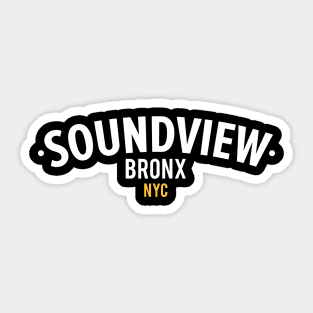 New York Bronx - New York Bronx Schriftzug - Bronx Logo - Soundview NYC Sticker